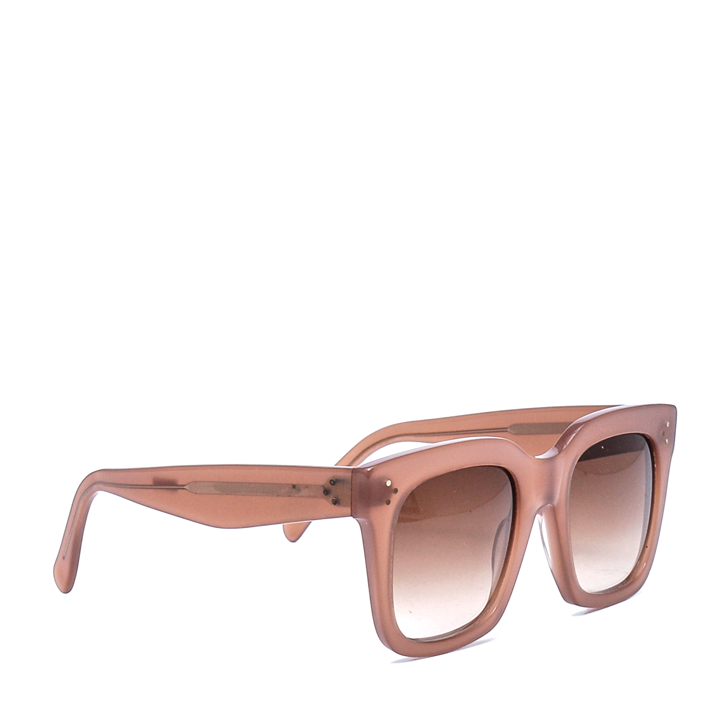 Celine - Brown Acetate Thick Frame Havana Sunglasses